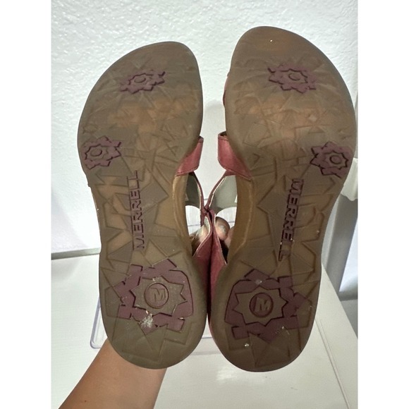Merrell Port Leather Womens Walking Sandals Casual Comfort - Size 8 - Picture 4 of 7